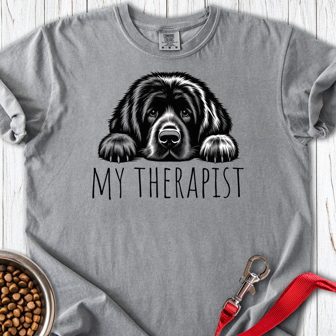 Newfoundland My Therapist Premium Tee — Grey