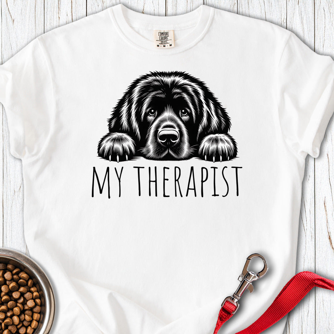 Newfoundland My Therapist Premium Tee — White