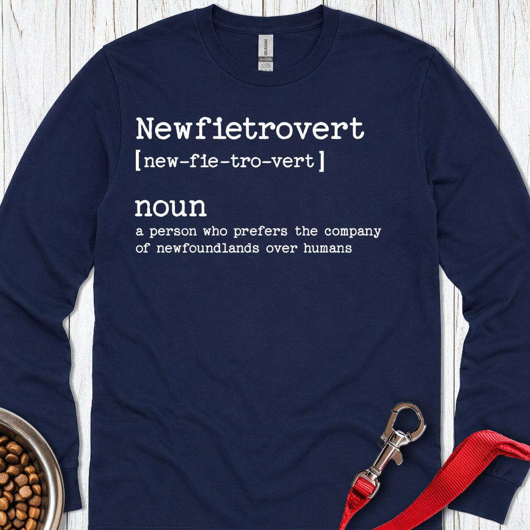 Newfoundland Newfietrovert Long Sleeve — Navy