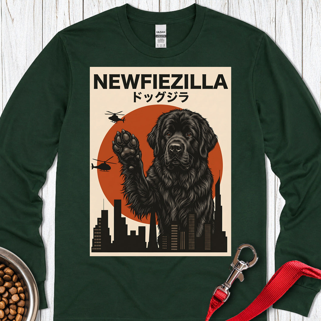 Newfoundland Newfiezilla Long Sleeve — Forest Green