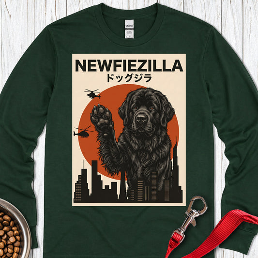 Newfoundland Newfiezilla Long Sleeve — Forest Green