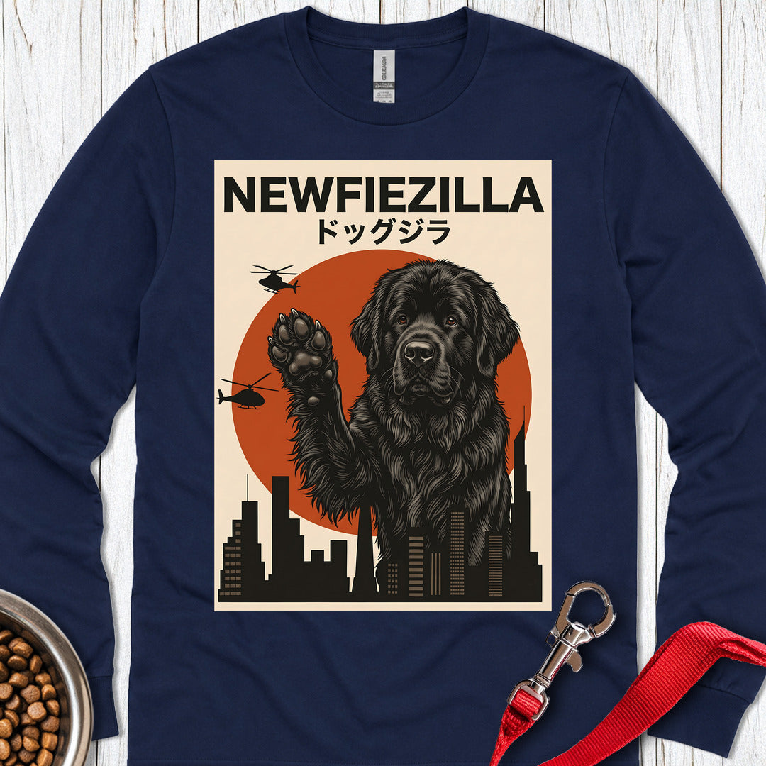Newfoundland Newfiezilla Long Sleeve — Navy