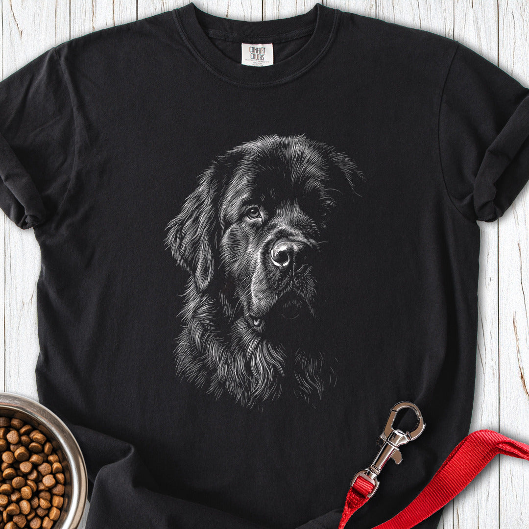 Newfoundland Portrait Premium Tee — Black