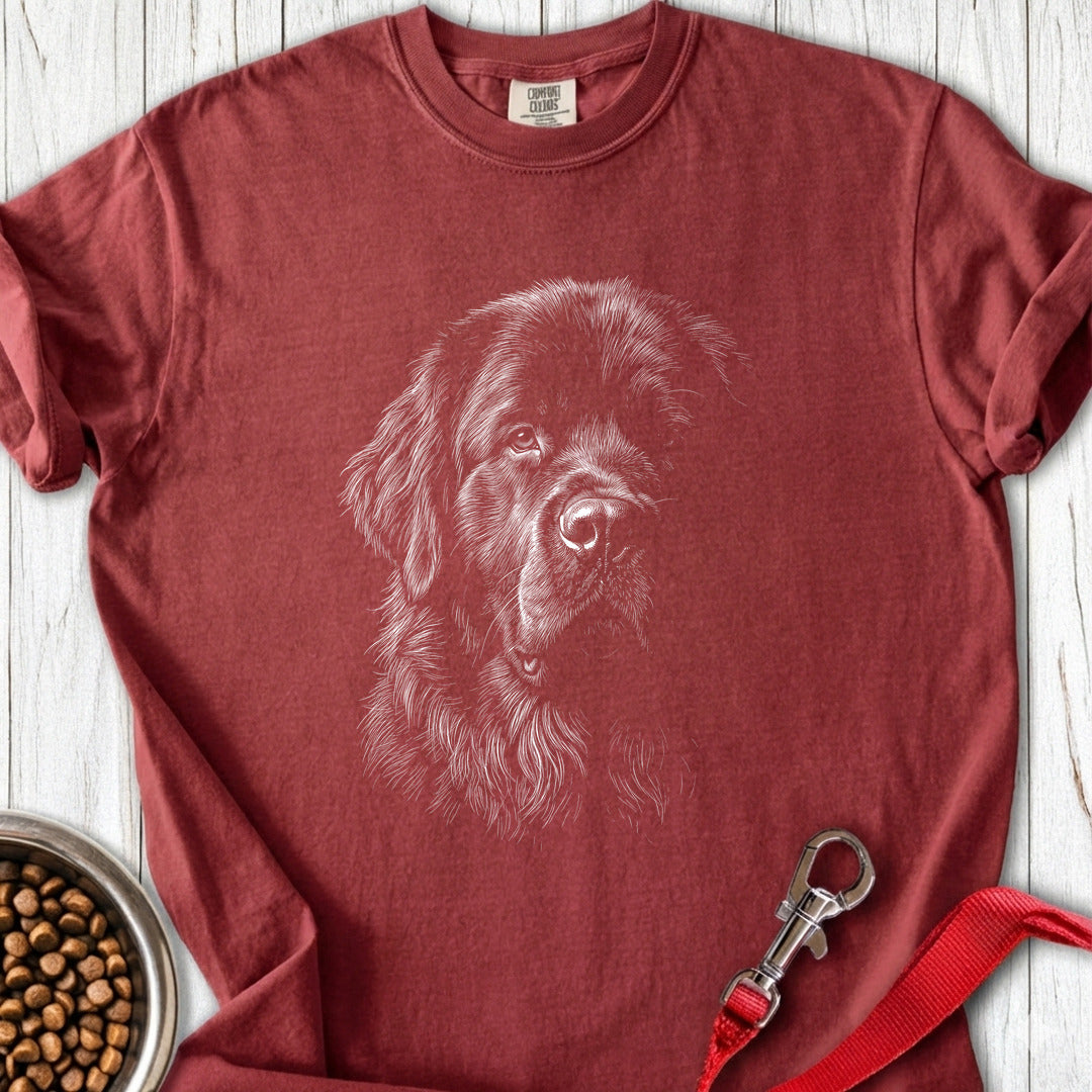Newfoundland Portrait Premium Tee — Brick