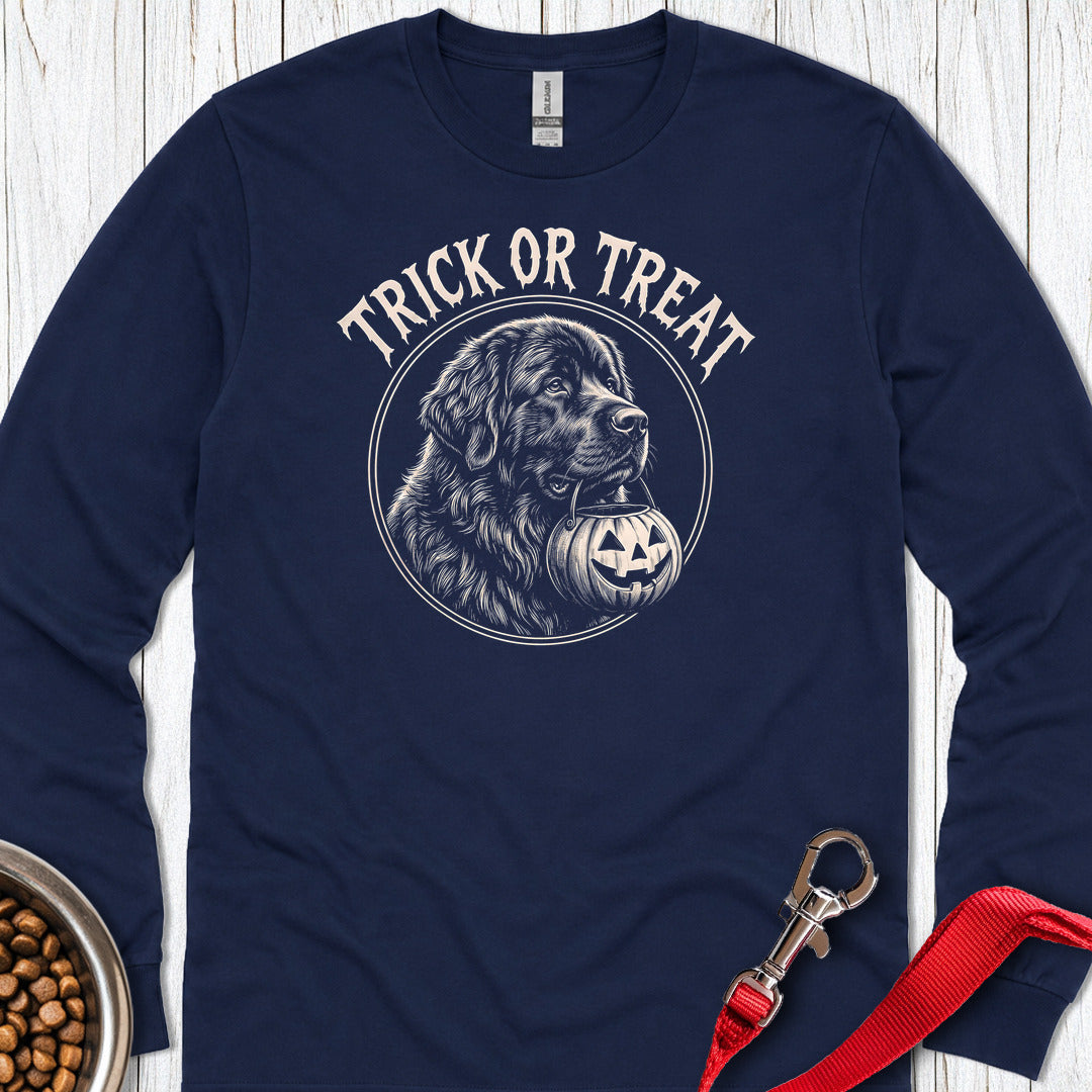 Newfoundland Trick Or Treat Long Sleeve — Navy