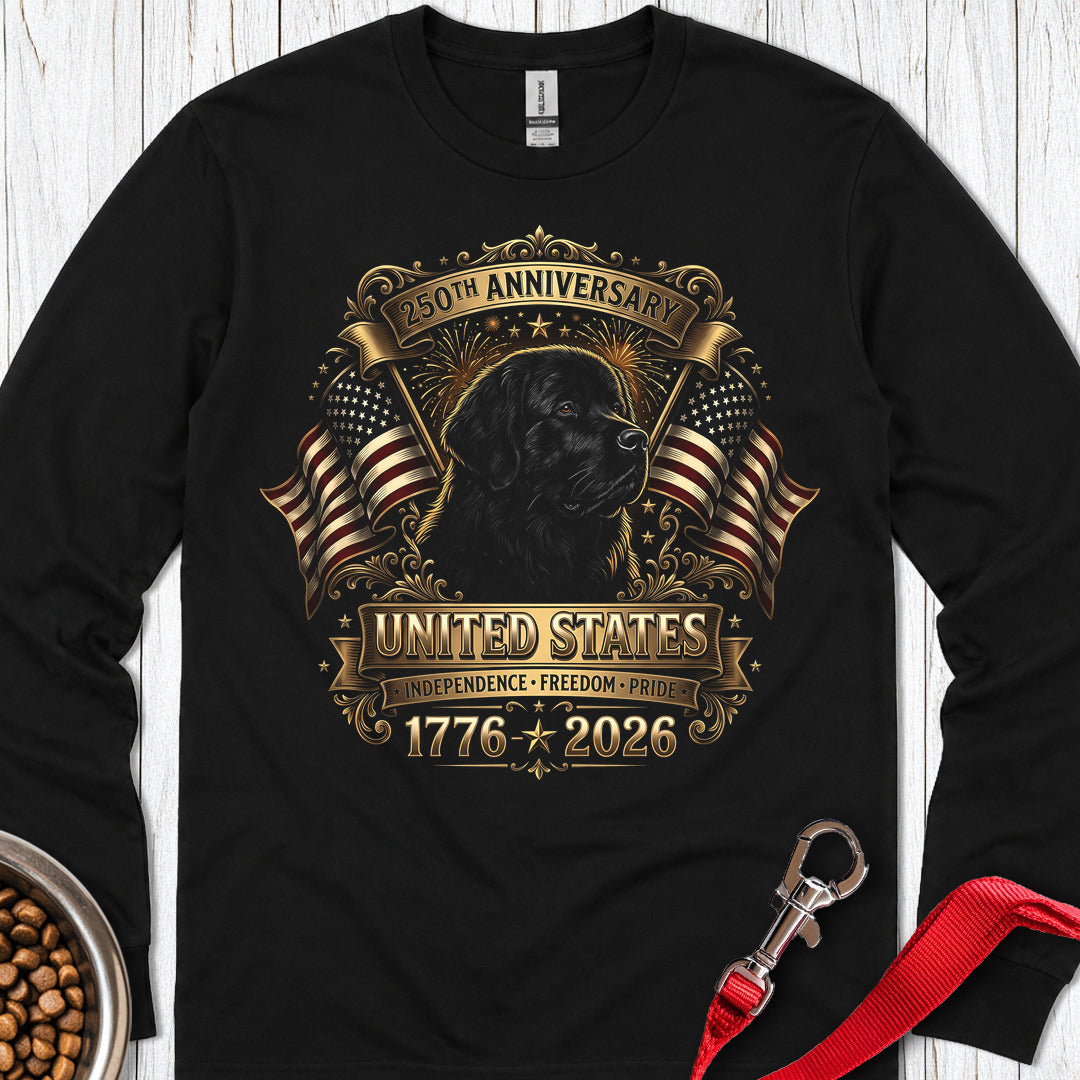 Newfoundland USA 250 Anniversary Long Sleeve — Black
