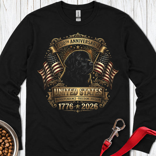 Newfoundland USA 250 Anniversary Long Sleeve — Black