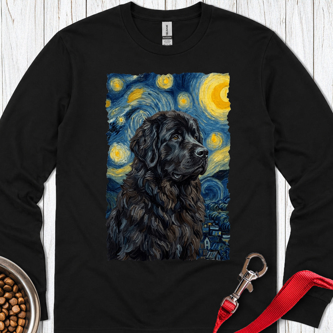 Newfoundland Van Gogh Long Sleeve — Black