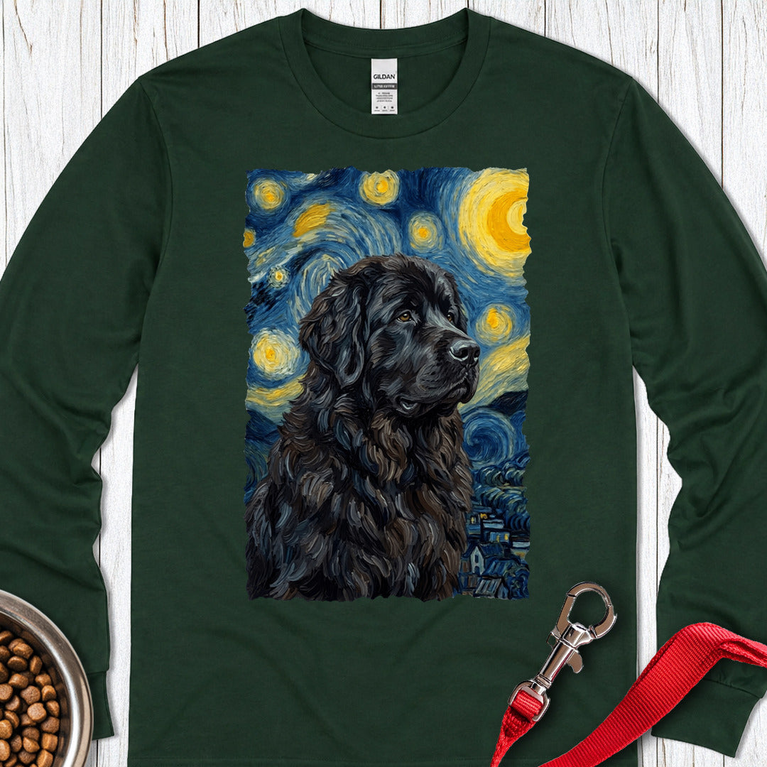 Newfoundland Van Gogh Long Sleeve — Forest Green