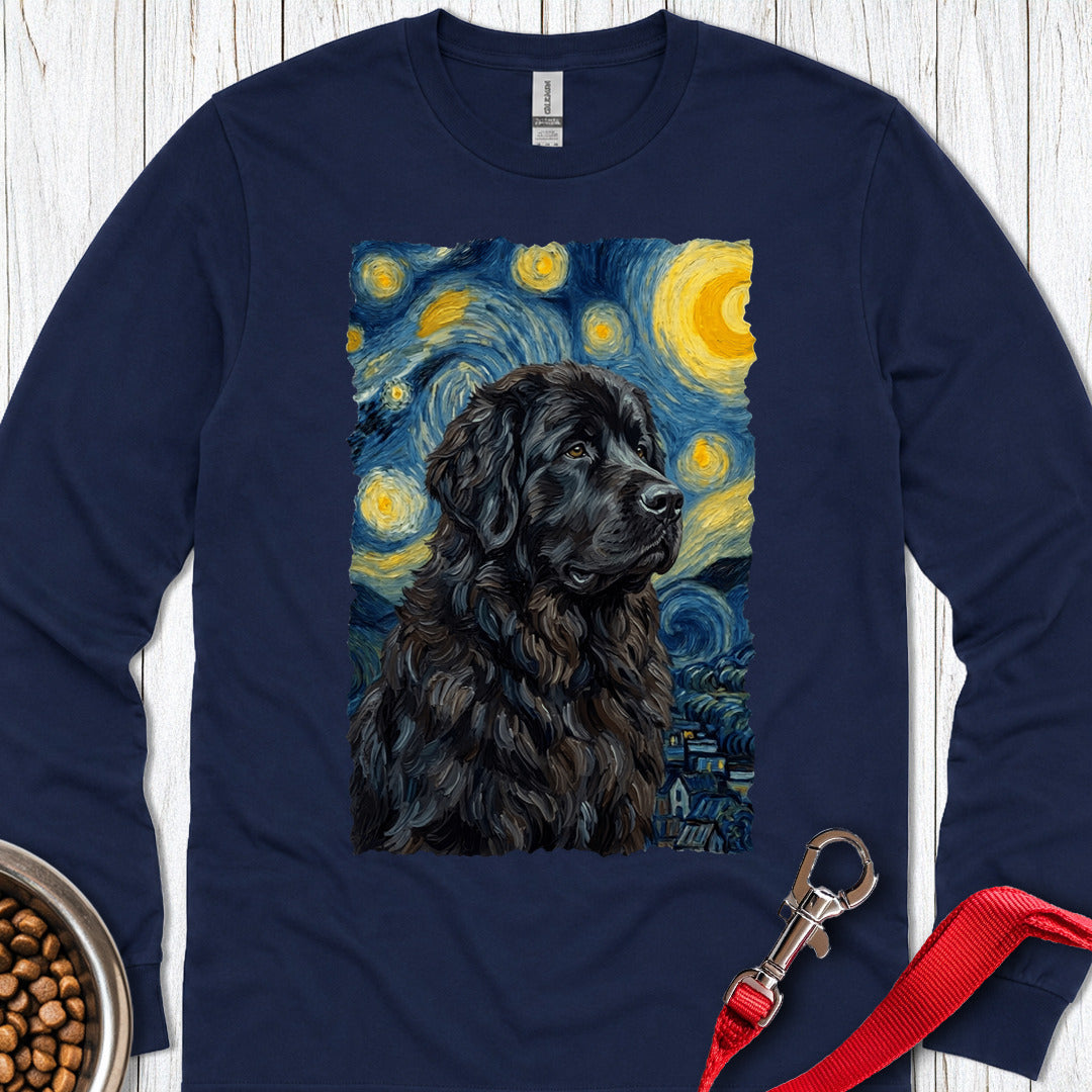 Newfoundland Van Gogh Long Sleeve — Navy