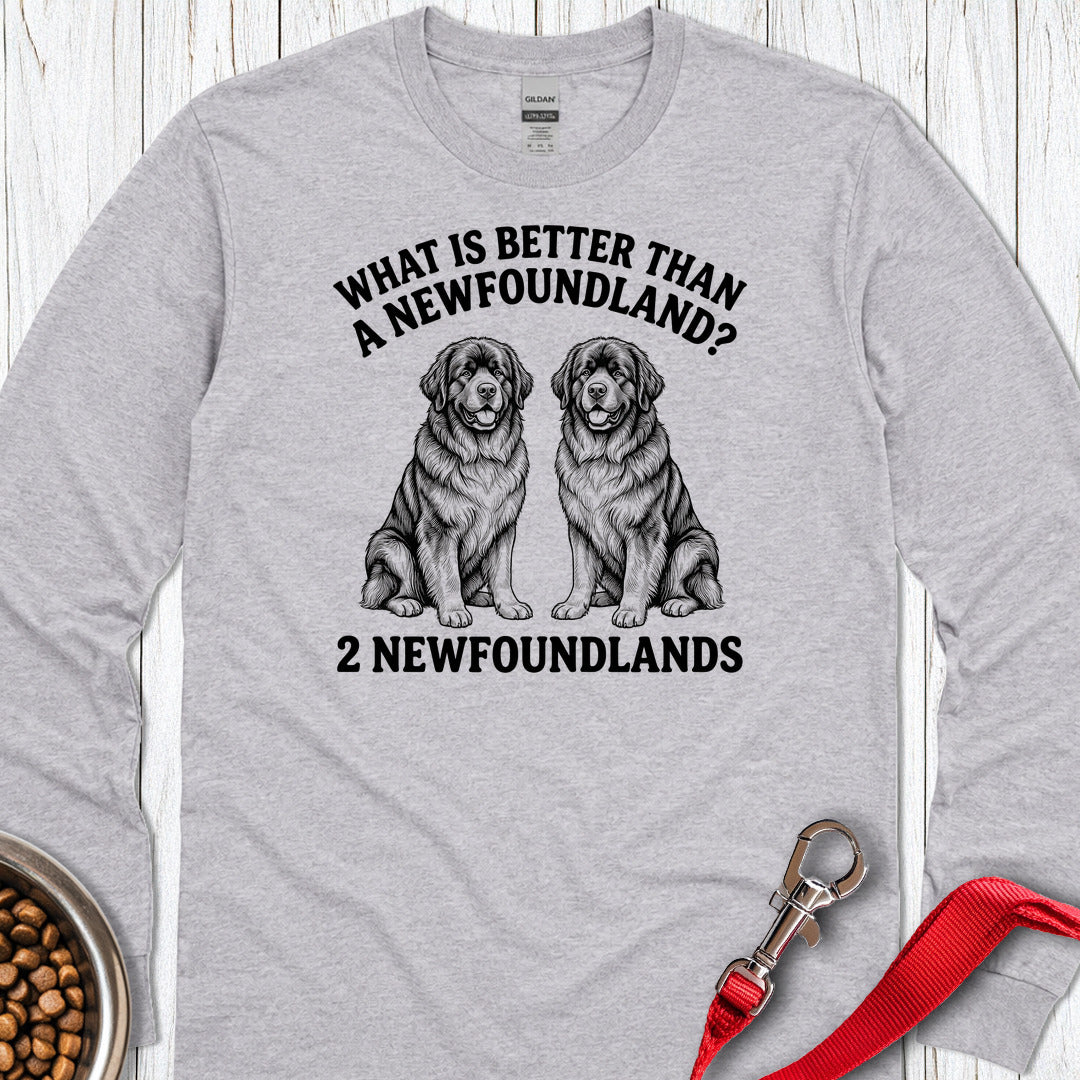 Newfoundland What Is Better Than One Long Sleeve — Sport Grey