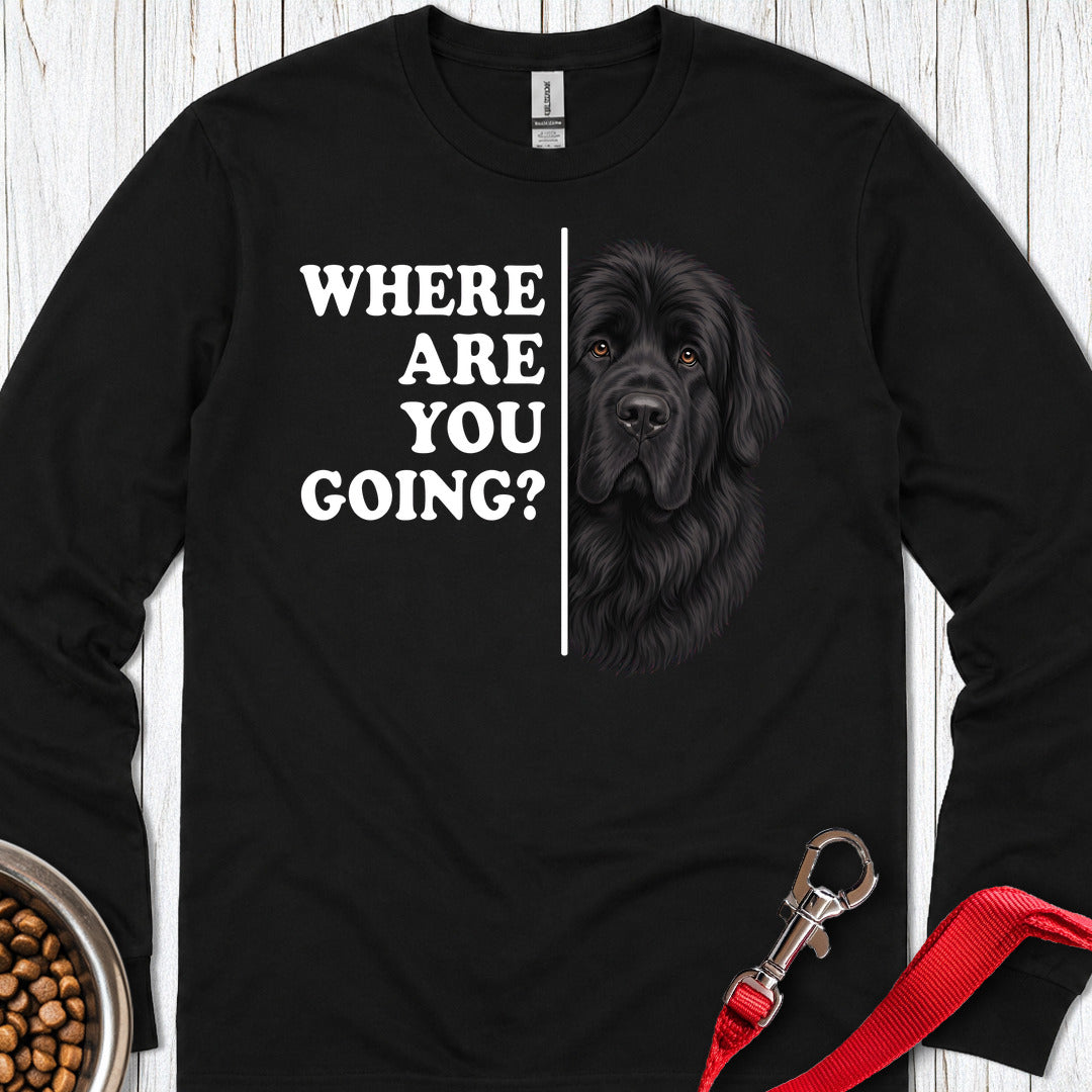 Newfoundland Where Are You Going Long Sleeve — Black