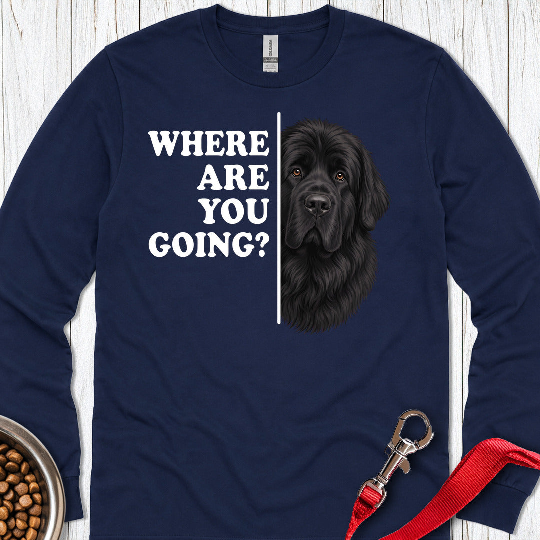 Newfoundland Where Are You Going Long Sleeve — Navy