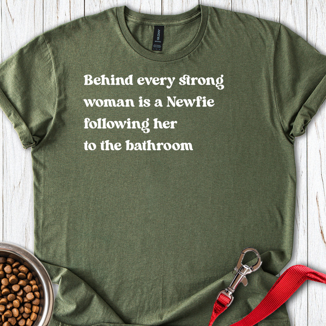 Newfoundlander Strong Woman — Military Green