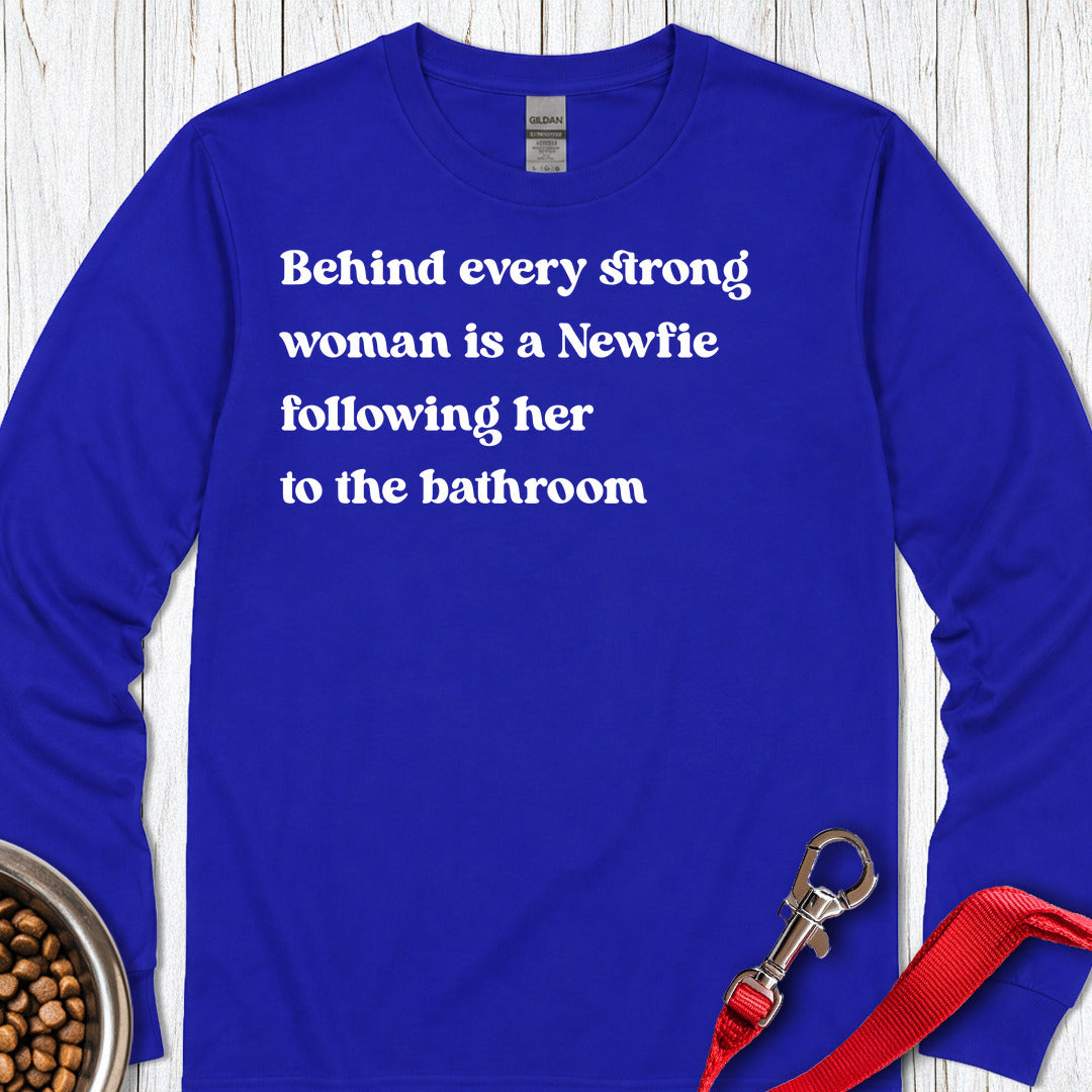 Newfoundlander Strong Woman Long Sleeve — Royal