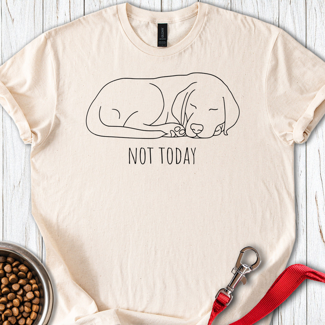 Not Today Labrador Line Art Natural