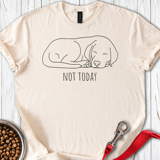 Not Today Labrador Line Art Natural