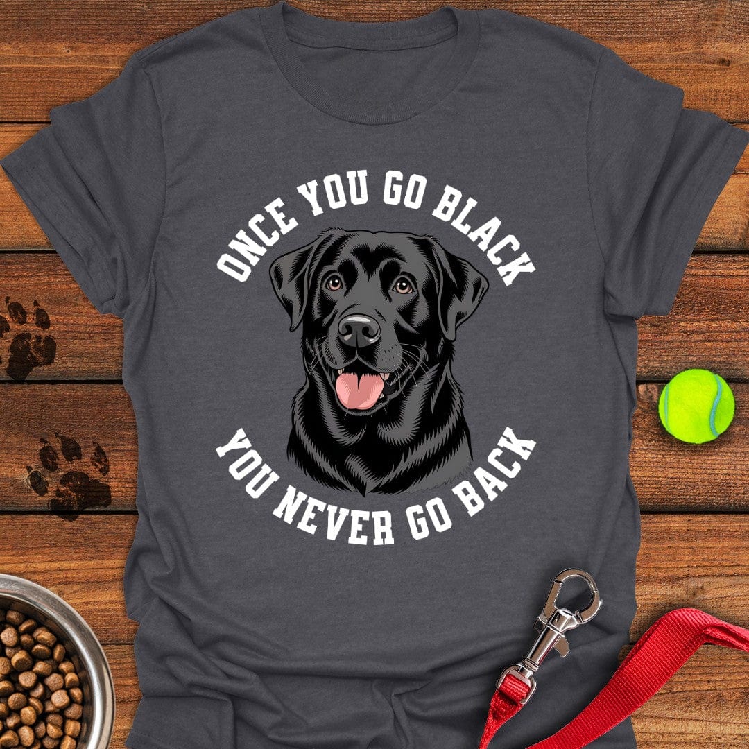 Funny Black Labrador T-Shirt Dark Heather