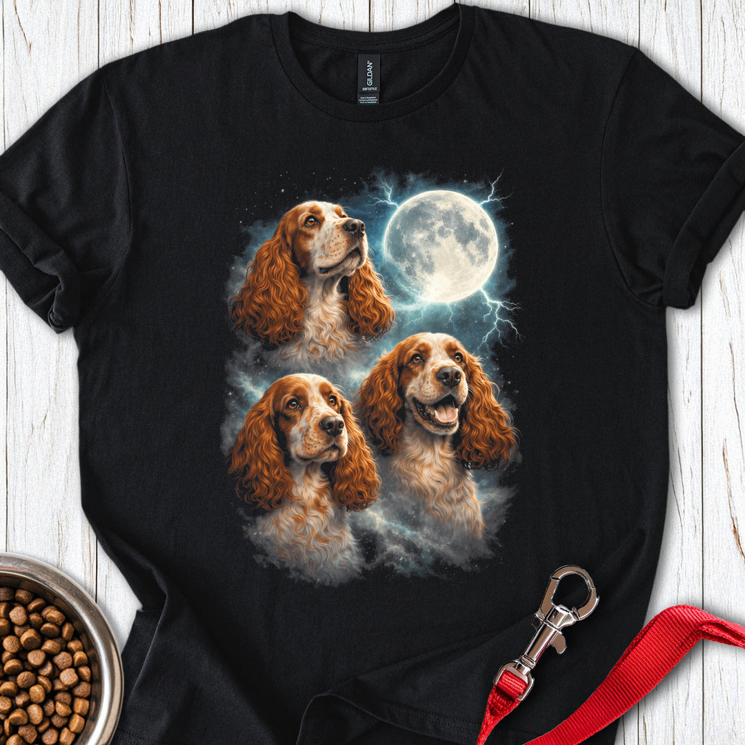 Orange Roan Cocker Spaniel Moon Black