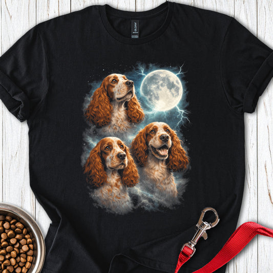 Orange Roan Cocker Spaniel Moon Black