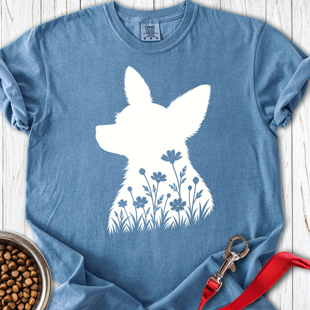 Osmo Flowers Premium Tee Blue Jean
