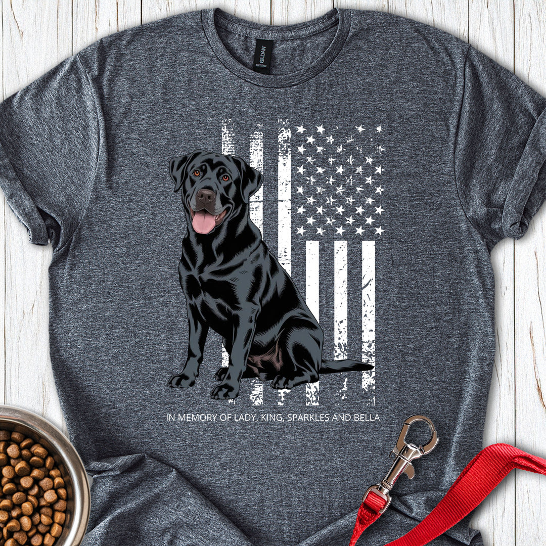 Personalized Black Lab Dark Heather