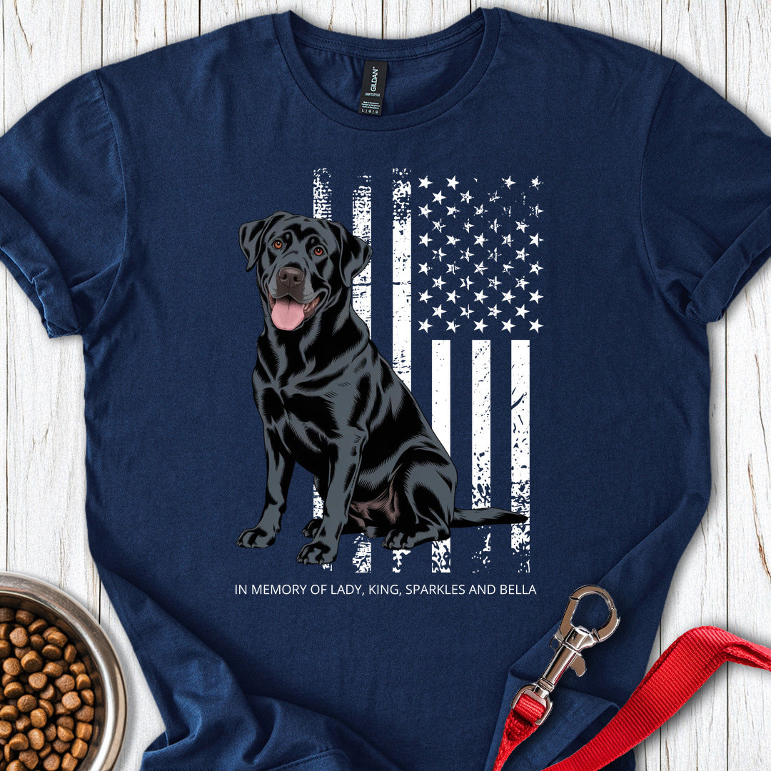 Personalized Black Lab Navy