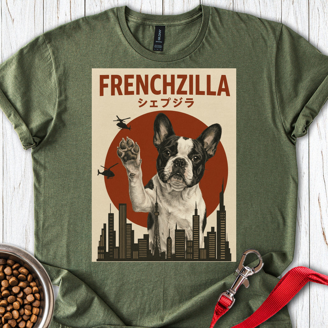 Piebald French Bulldog Frenchzilla Military Green
