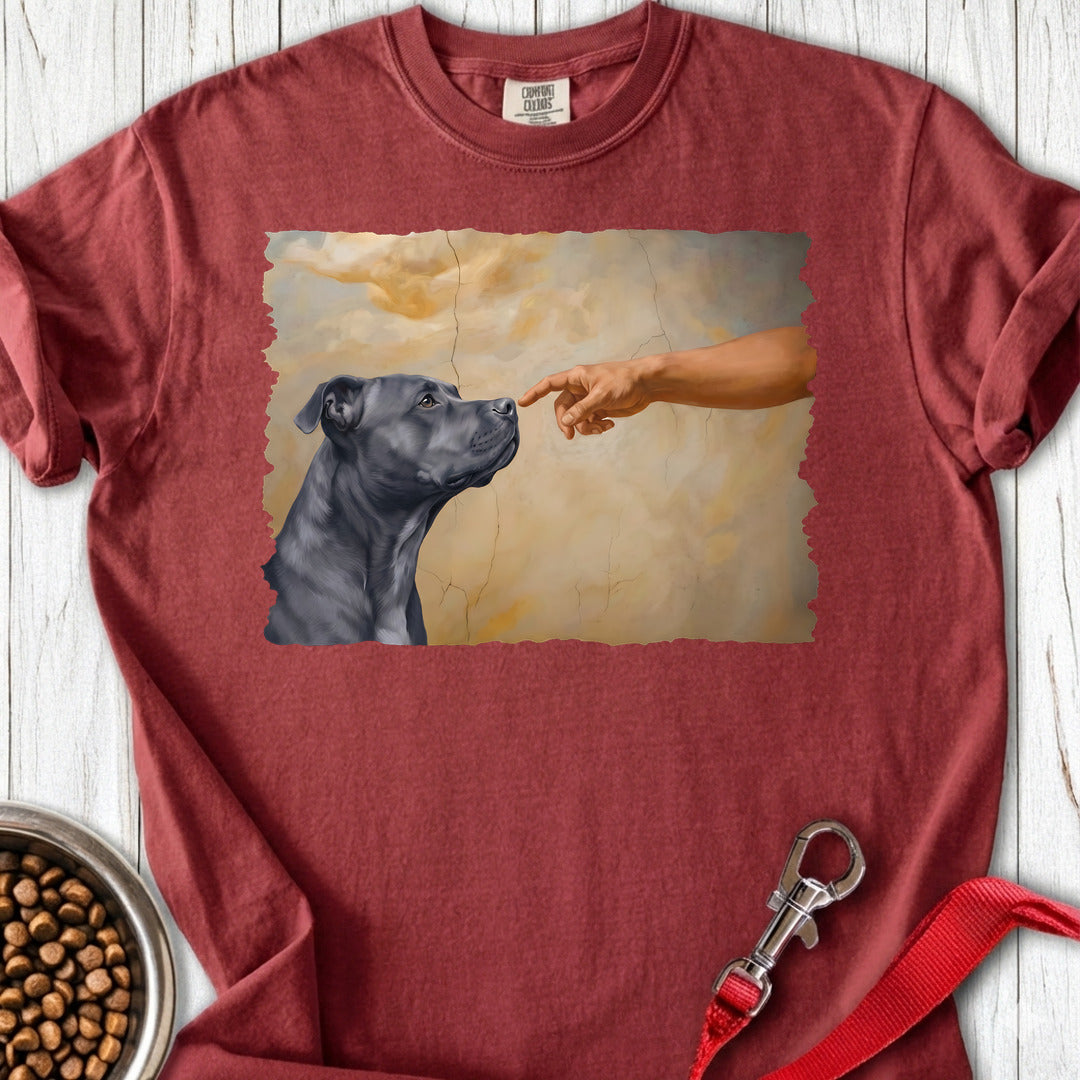 Pitbull Blue Creation Premium Tee — Brick