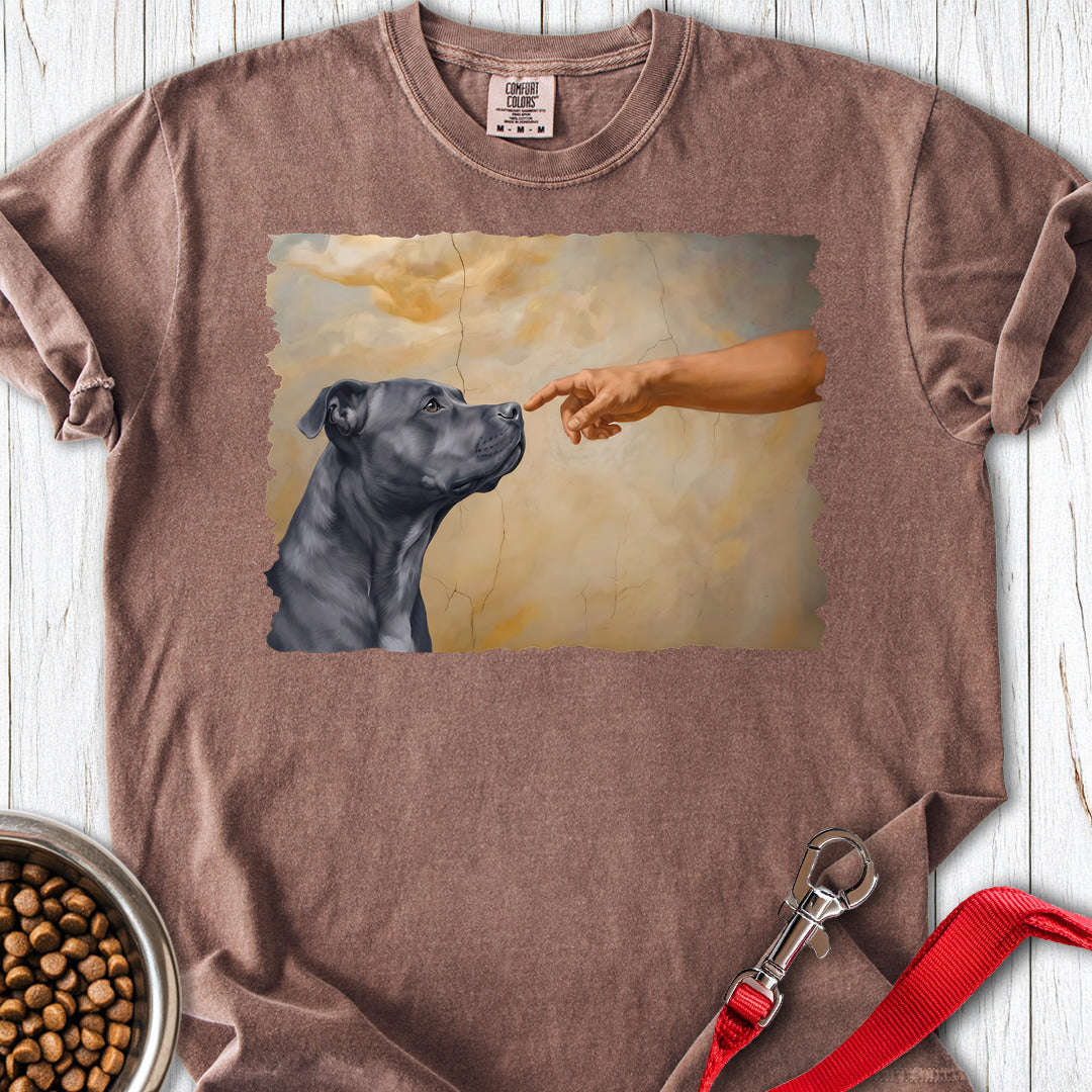 Pitbull Blue Creation Premium Tee — Espresso