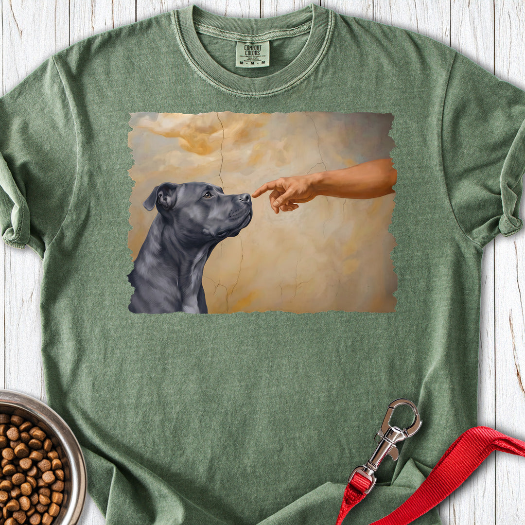 Pitbull Blue Creation Premium Tee — Moss