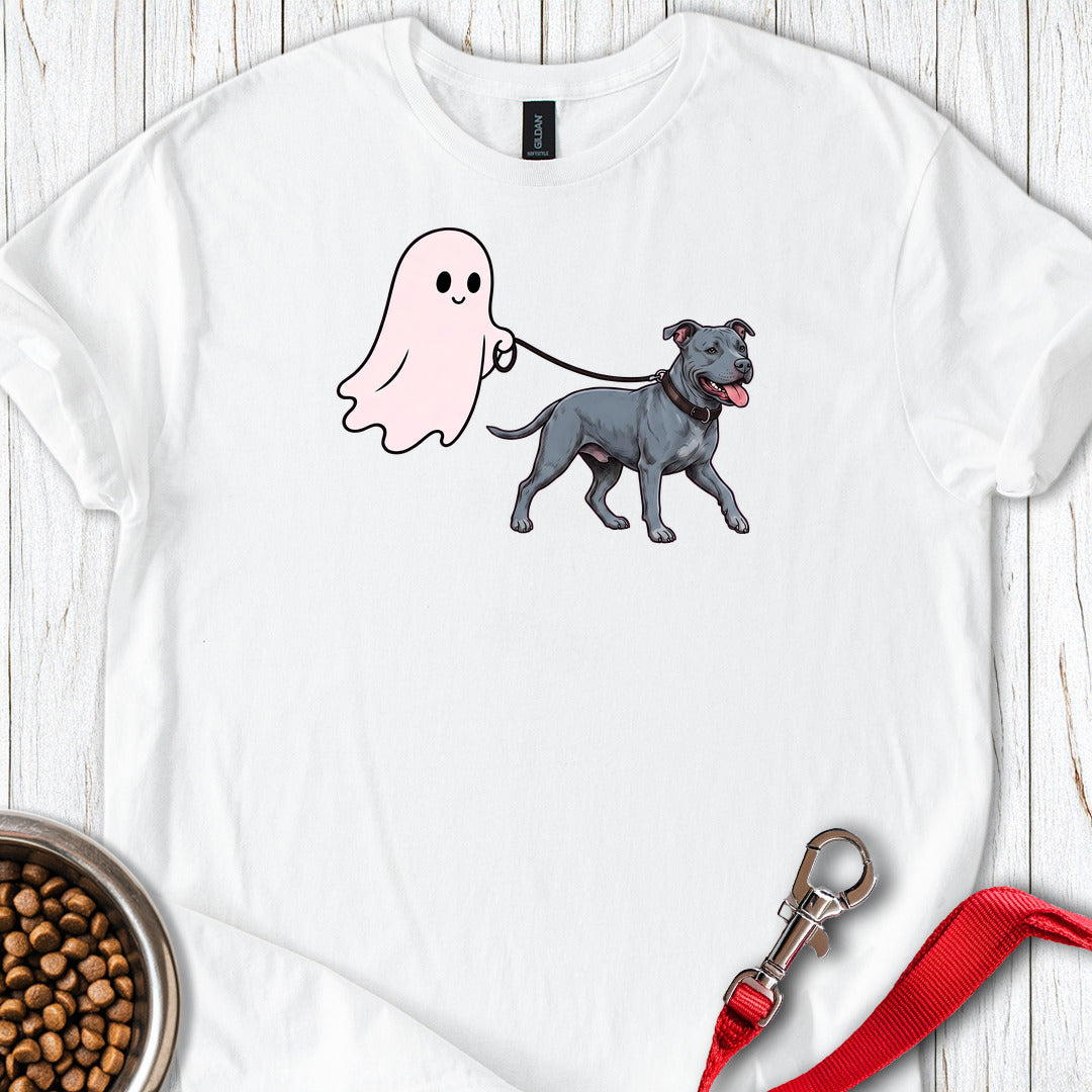 Pitbull Blue Ghost Walk — White