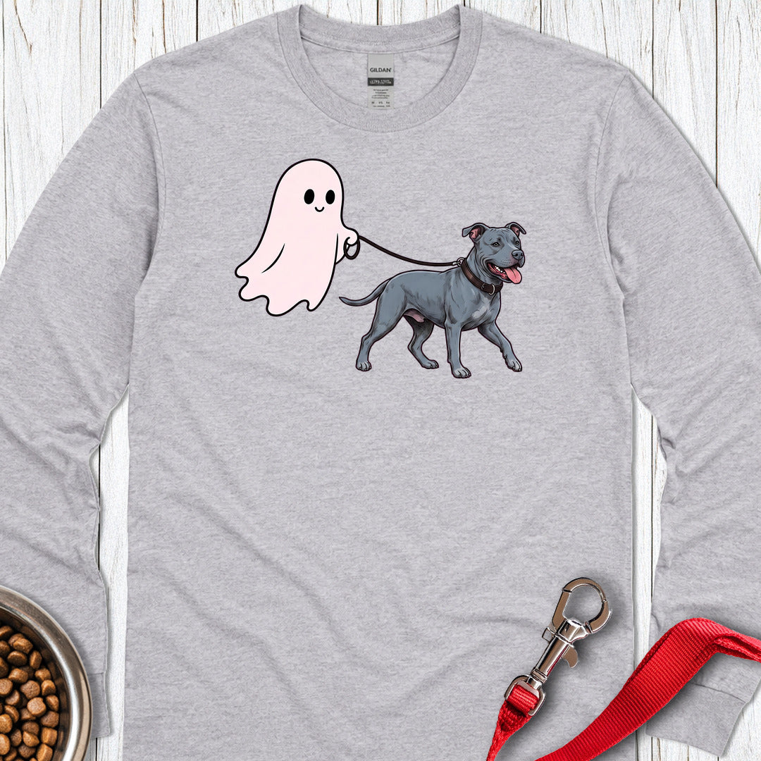 Pitbull Blue Ghost Walk Long Sleeve — Sport Grey