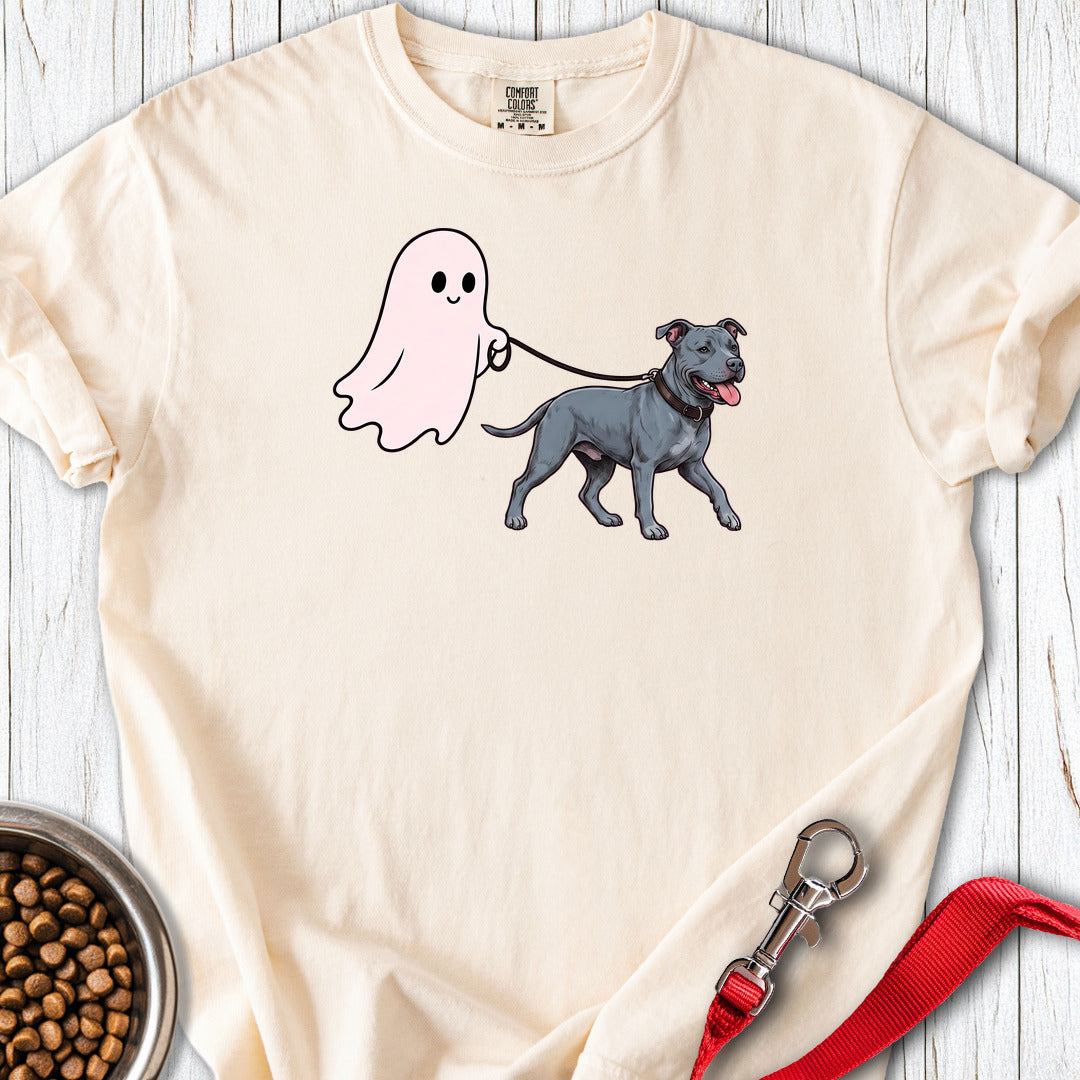 Pitbull Blue Ghost Walk Premium Tee — Ivory