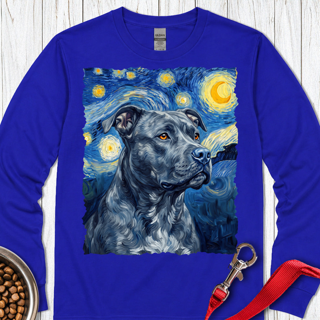 Pitbull Blue Van Gogh Long Sleeve — Royal
