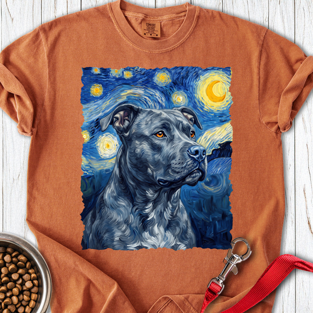 Pitbull Blue Van Gogh Premium Tee — Yam