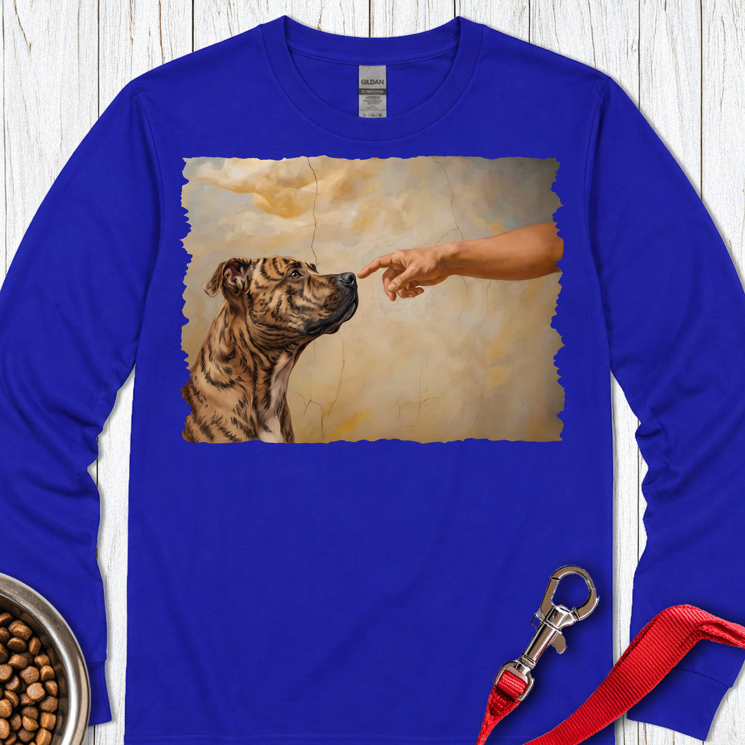 Pitbull Brindle Creation Long Sleeve — Royal