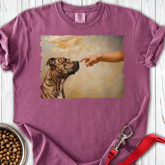 Pitbull Brindle Creation Premium Tee — Berry