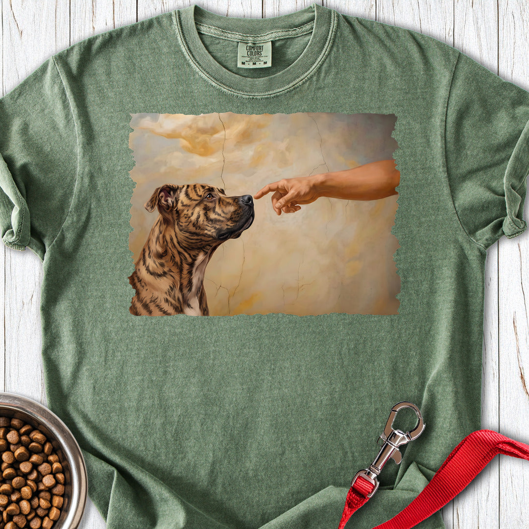 Pitbull Brindle Creation Premium Tee — Moss