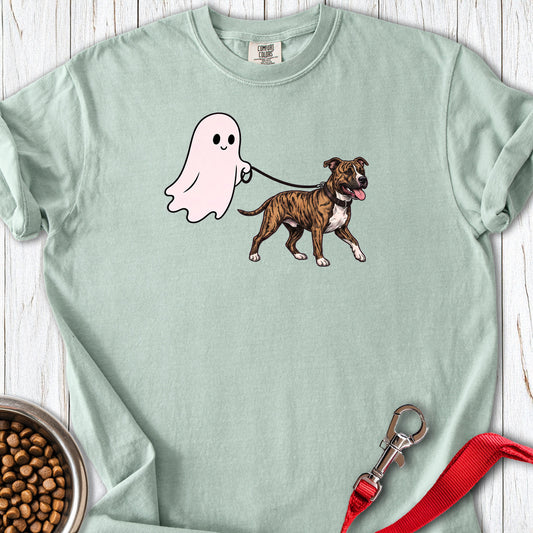 Pitbull Brindle Ghost Walk Premium Tee — Bay