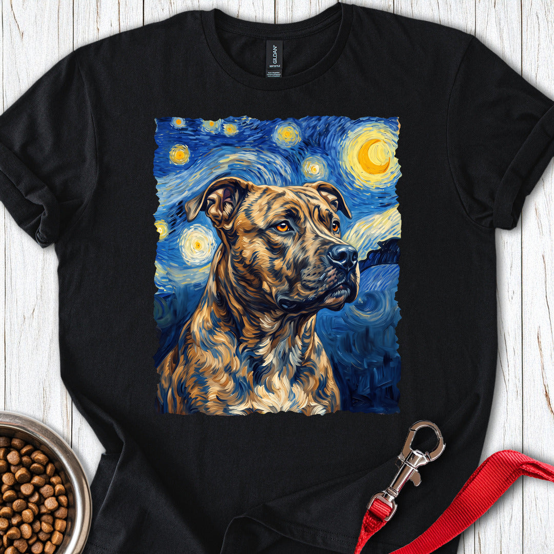 Pitbull Brindle Van Gogh — Black