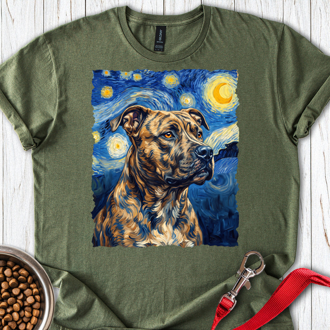 Pitbull Brindle Van Gogh — Military Green