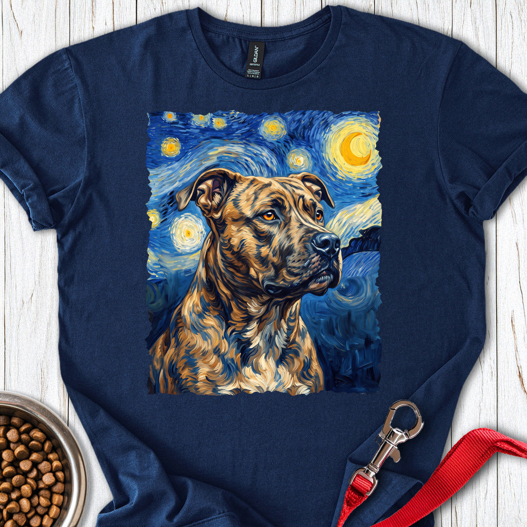 Pitbull Brindle Van Gogh — Navy