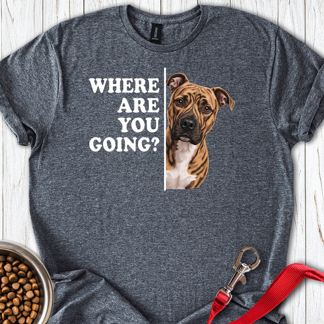 Pitbull Brindle Where Are You Going — Dark Heather