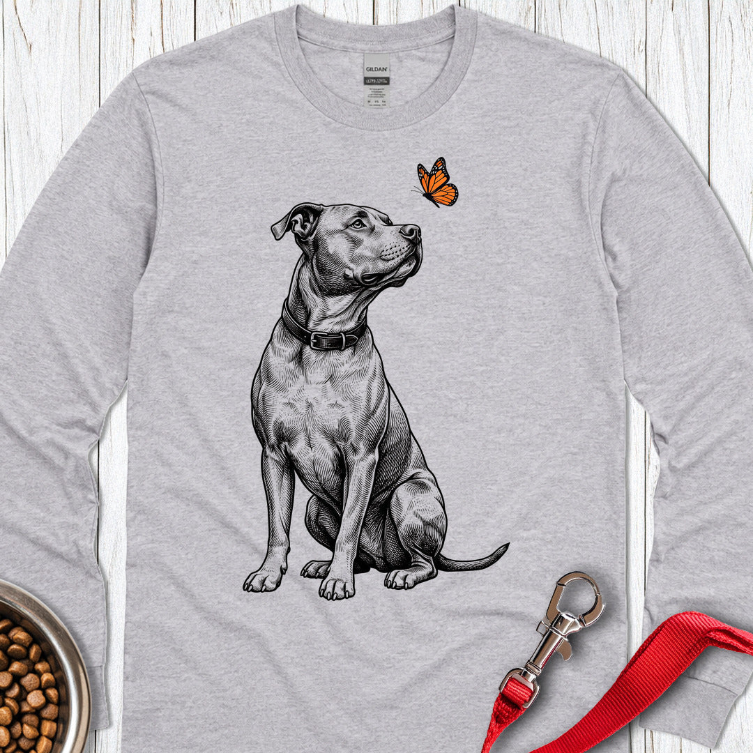 Pitbull Butterfly Long Sleeve — Sport Grey