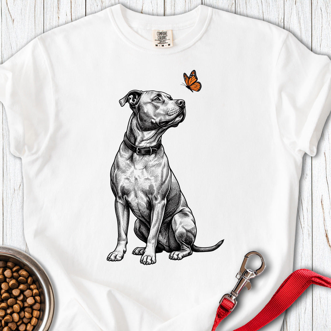 Pitbull Butterfly Premium Tee — White
