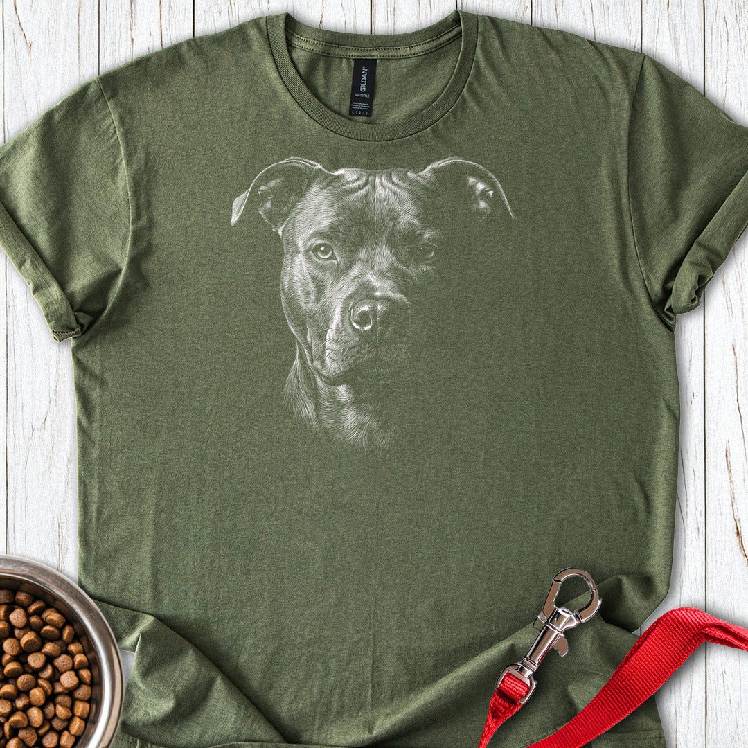 Pitbull Engraved — Military Green