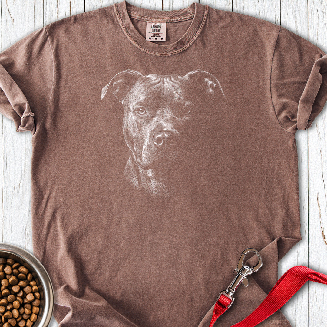 Pitbull Engraved Premium Tee — Espresso