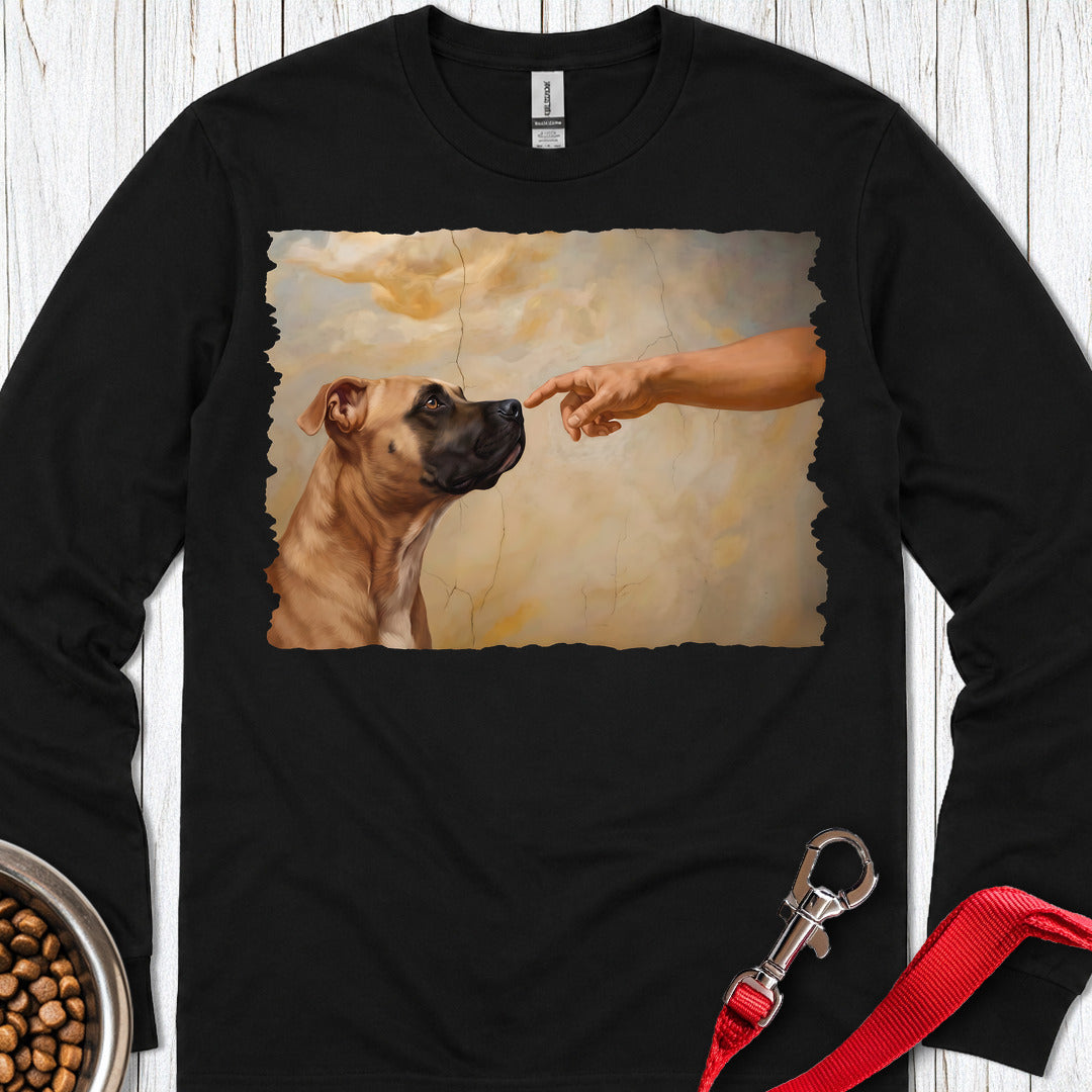 Pitbull Fawn Creation Long Sleeve — Black
