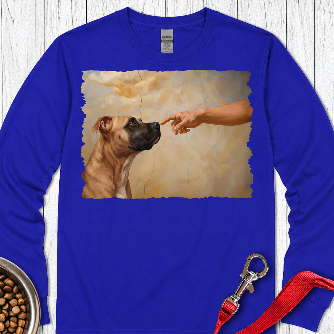 Pitbull Fawn Creation Long Sleeve — Royal